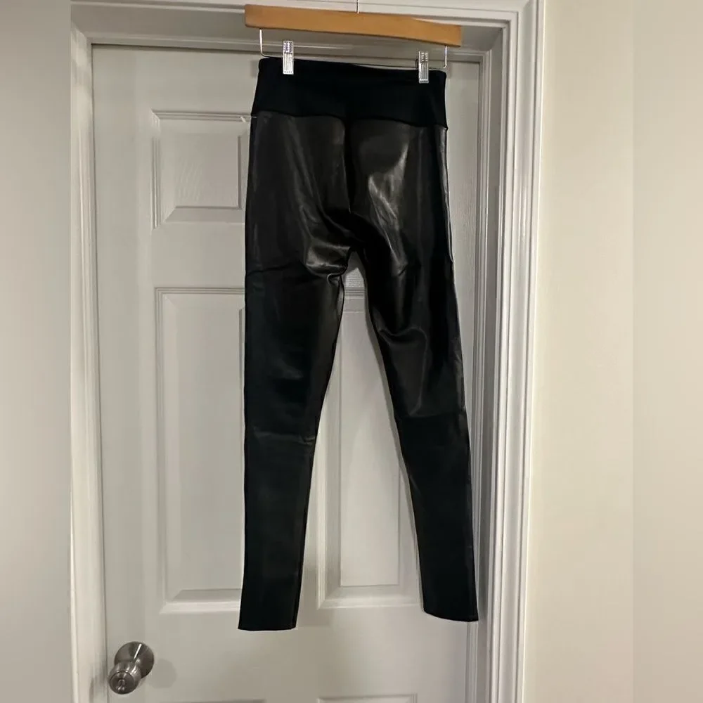 ASSETS by SPANX Women's All Over Faux Leather Leggings NWOT